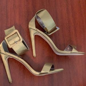 Green Open-Toe-Stiletto-Heel